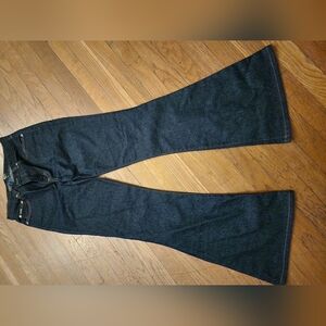 XOXO dark denim flare jeans